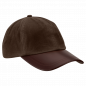 Preview: Wachscap Cappy braun oder oliv mit Deutsch Langhaar-Stick